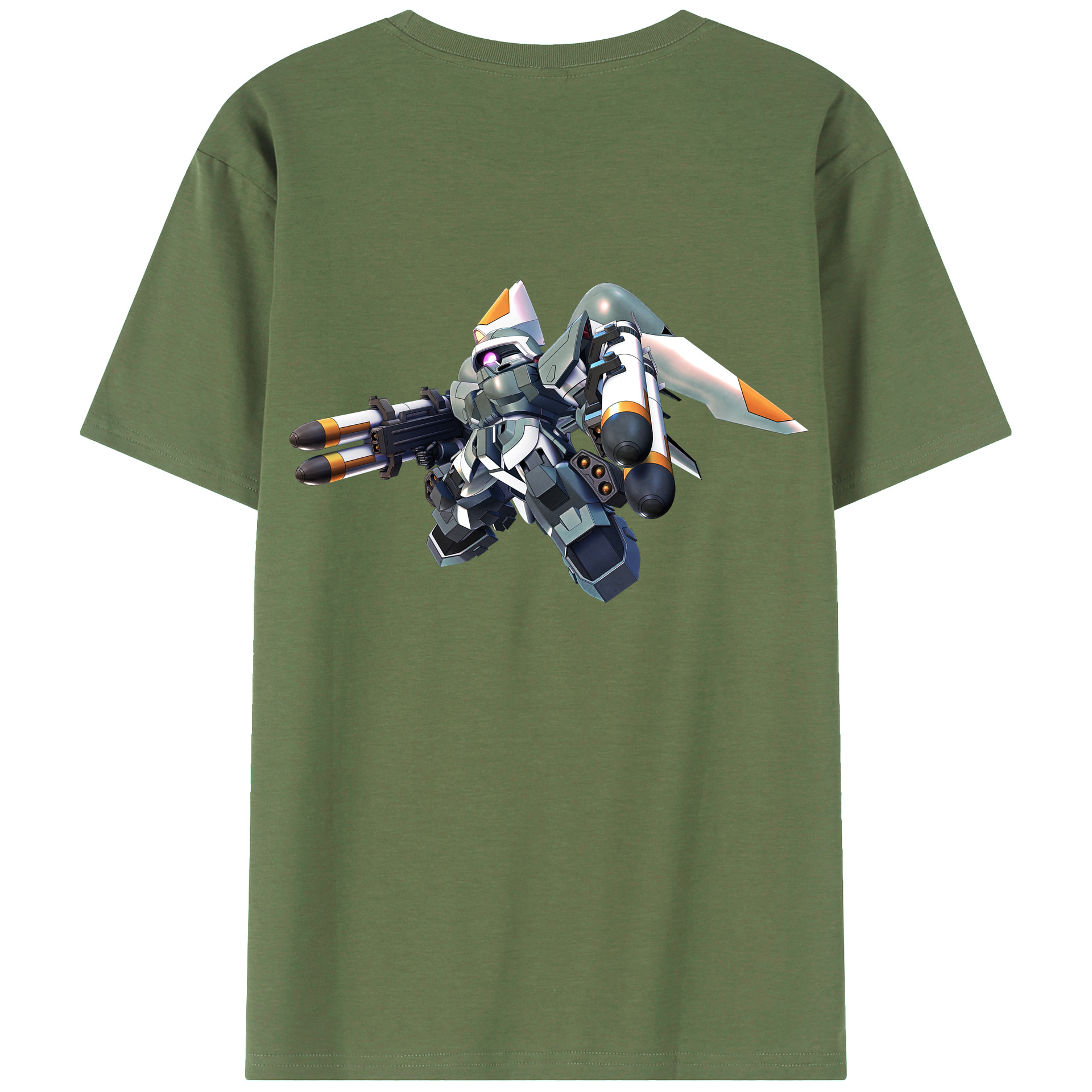 （画像用） 機動戦士ガンダム Mobile Suit Gundam 綿100％ メンズ半袖Tシャツ（バックプリント） 通気性